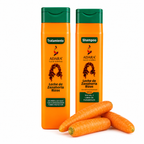 Combo Shampoo y Tratamiento Leche de Zanahoria Adara | Cabello Rizado