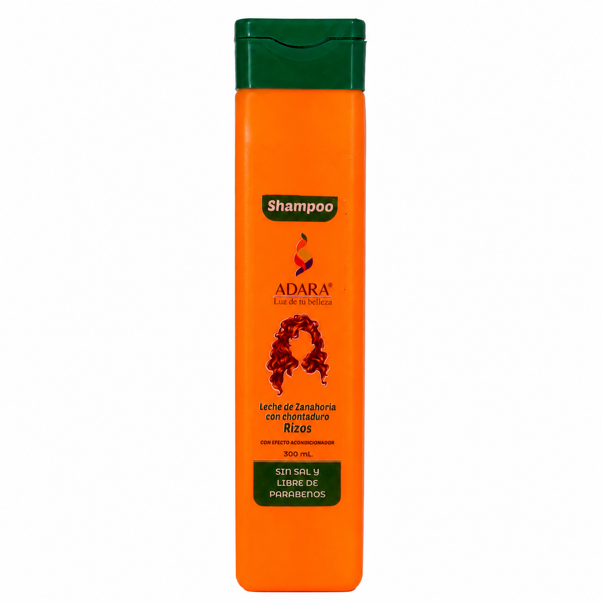Shampoo Zanahoria y Chontaduro Adara Cabello Rizado, Nutrición e Hidratación