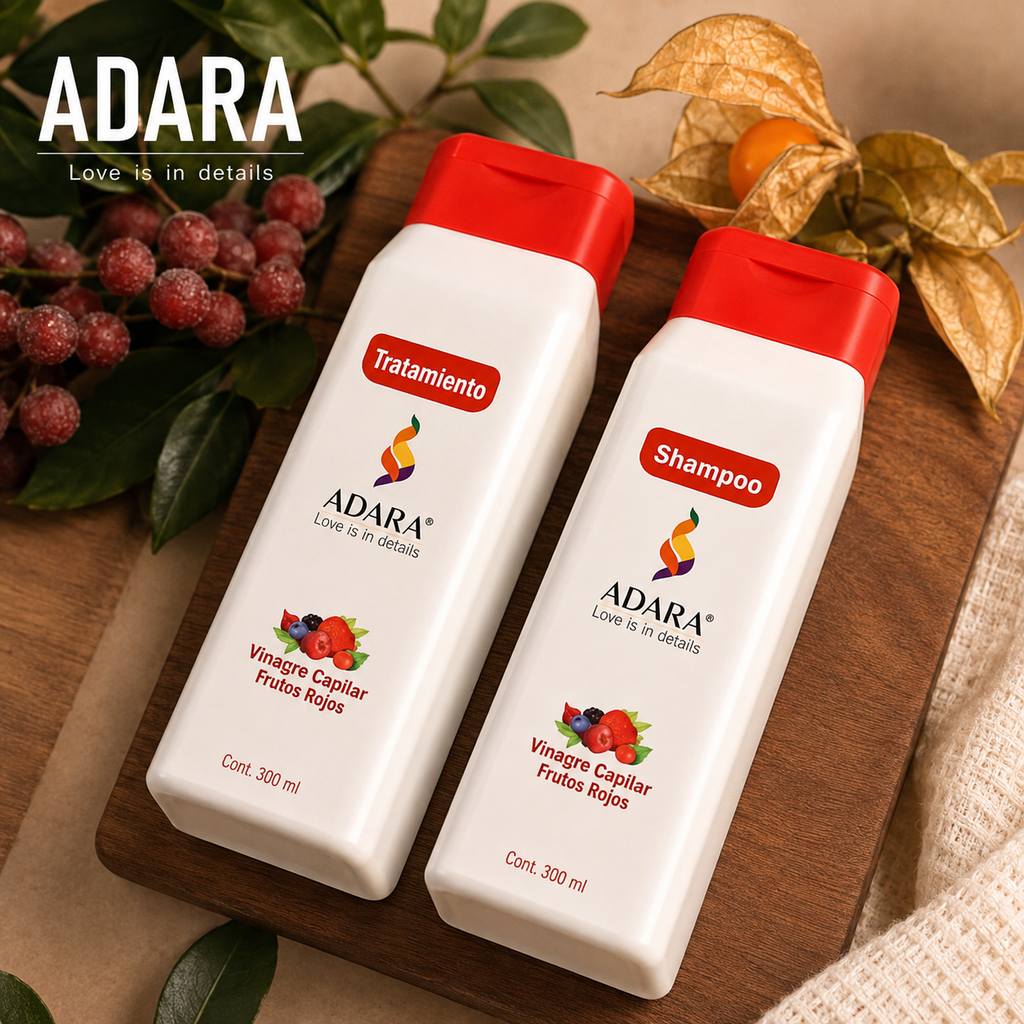 Combo Shampoo y Acondicionador Vinagre Capilar Control Caspa | ADARA