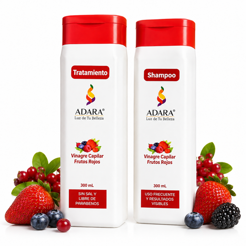 Combo Shampoo y Acondicionador Vinagre Capilar Control Caspa | ADARA