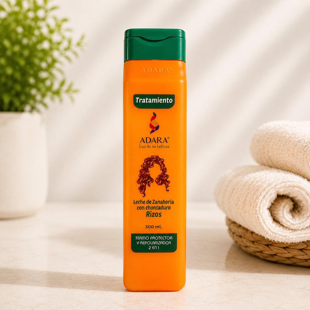 Shampoo Leche  de Zanahoria para cabello Rizo