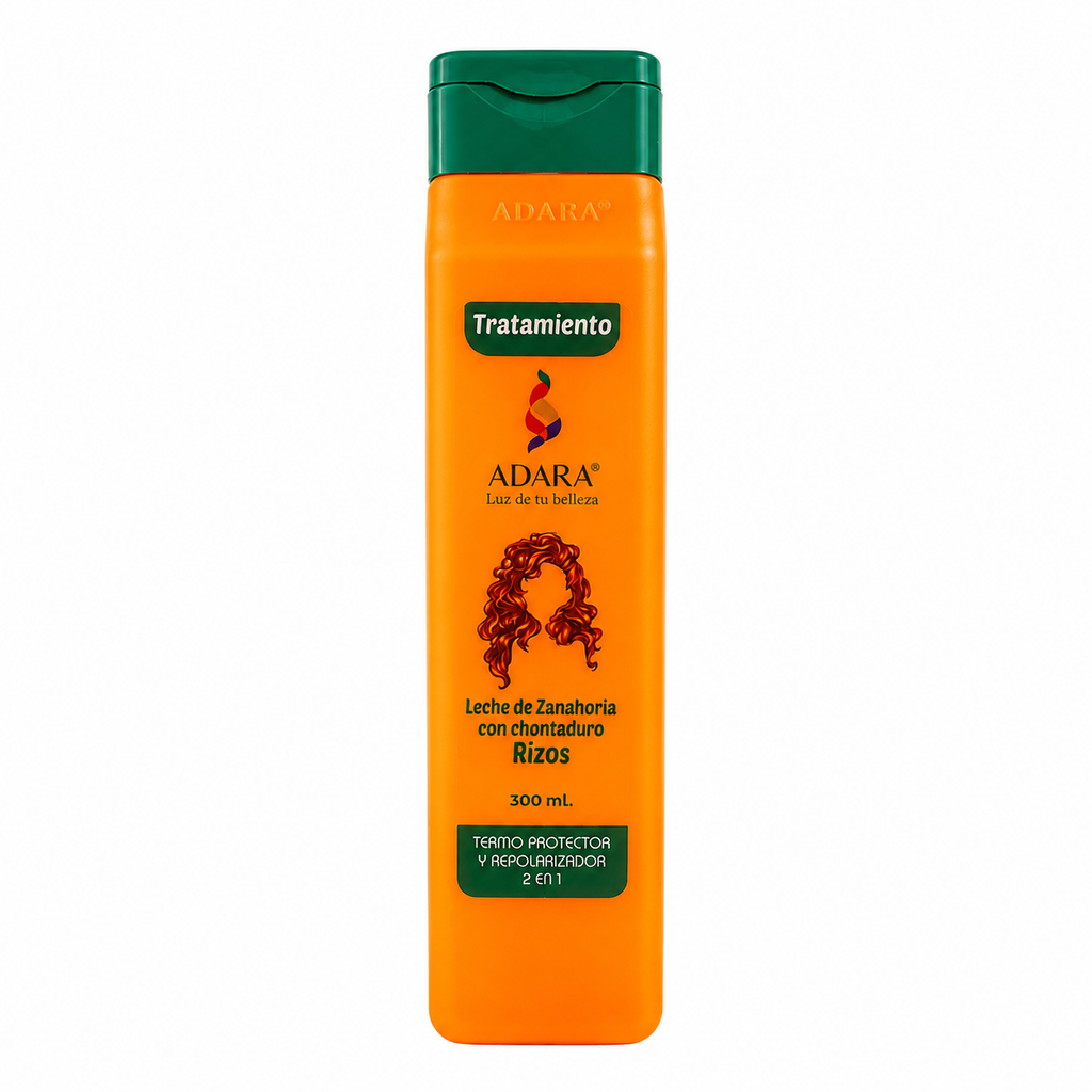 Shampoo Leche  de Zanahoria para cabello Rizo
