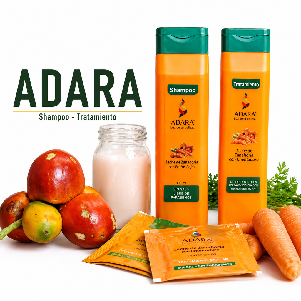 Combo Leche de Zanahoria para Cabello Liso | ADARA