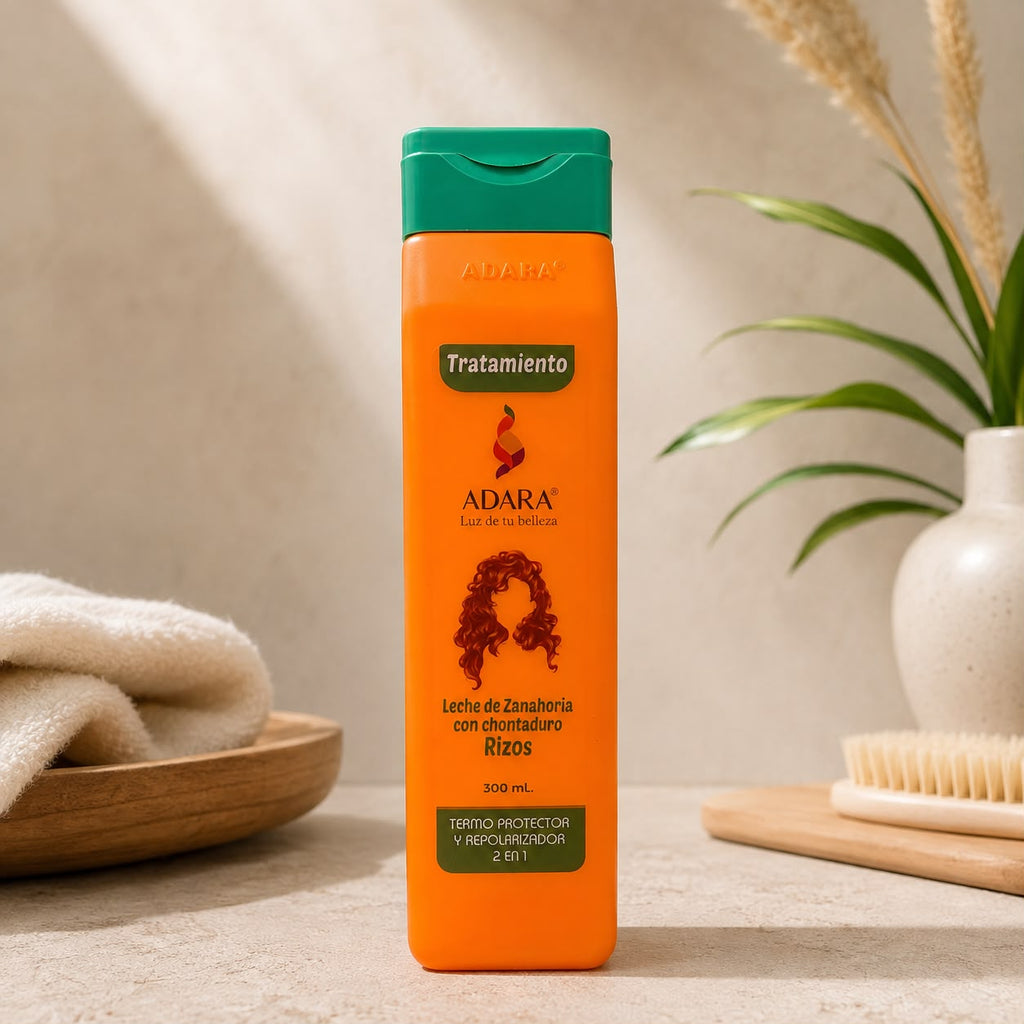 Acondicionador Leche  de Zanahoria para cabello Rizado