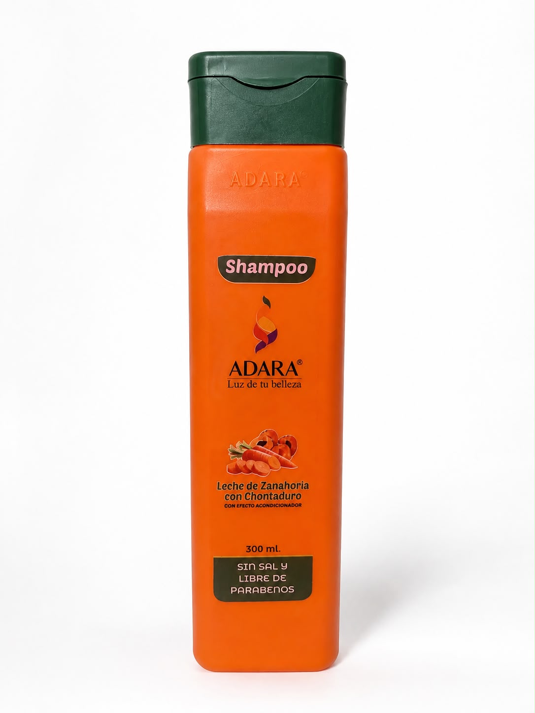 Shampoo para cabello liso leche  de Zanahoria