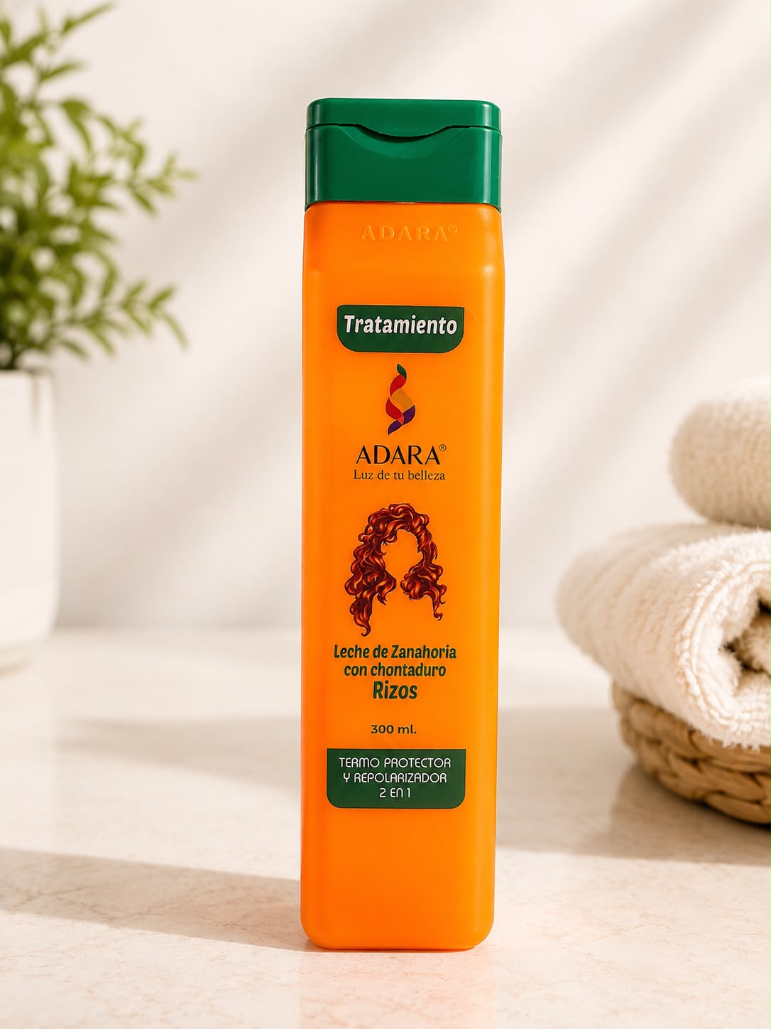 Shampoo Leche  de Zanahoria para cabello Rizo