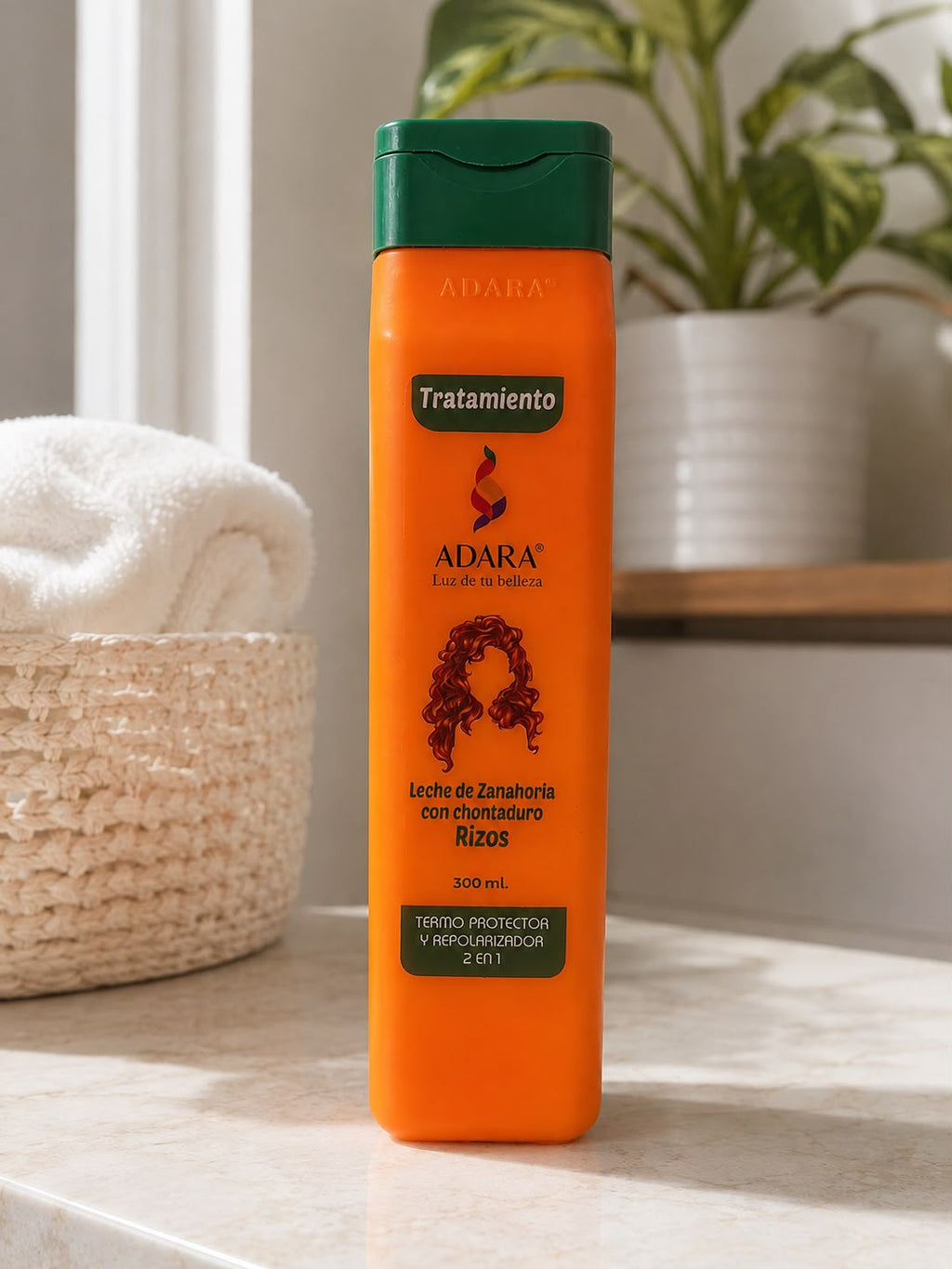 Shampoo Leche  de Zanahoria para cabello Rizo