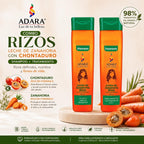 Combo Shampoo y Tratamiento Leche de Zanahoria Adara | Cabello Rizado